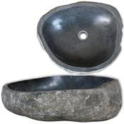 Fimei - Lavabo en pierre de rivière Ovale 38-45 cm