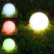 Globo - Lampe boule enfichable boule de jardin lumière led télécommande boule solaire pour l'extérieur 30 cm, cct dimmable, 1x Smart Home rgb led 10W