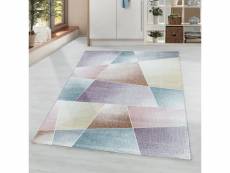 Grafic - tapis patchwork coloré - multicolor 140 x