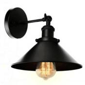 Groofoo - Vintage Industrial Wall Light Lamp Shade Double Black Sconce Retro Wall Light Fixtures Metal E27 Perfect for Kitchen Restaurant Loft Coffee