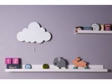 Homemania lampe murale cloud - cloud, applique - pour les enfants - pour la chambre des enfants - blanc en mdf, 40 x 3 x 25 cm, 1 x led strip, max 14,