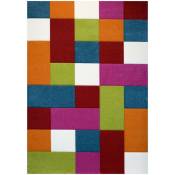 J&kids - Tapis multicolore pour chambre d'enfant Deeper Multicolore 160x230 - Multicolore