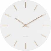Karlsson - Horloge moderne métal Charm 30 cm - Blanc