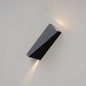 Kosilum - Applique double faisceau led noir IP54 -