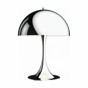Lampe de table en aluminium chromé 32 x 43,8 cm Panthella