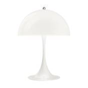 Lampe de table en plastique acrylique opale blanc 40 x 55 cm Panthella - Louis Poulse