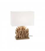 Lampe de table Snell Bois blanc 1 ampoule 50cm