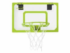 Panier de basket-ball set avec 3 ballons 58x40 cm vert en nylon et plastique 490008190