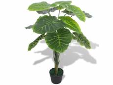 Plante artificielle avec pot taro 70 cm vert dec021913