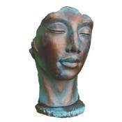 Statue visage femme extérieur grand format - Bronze