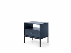 Table basse mono ms54 54 cm avec un tiroir bleu marine