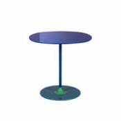 Table d'appoint Thierry / 45 x 45 x H 45 cm - Verre - Kartell bleu en verre