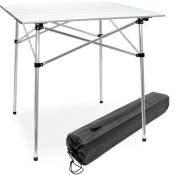 Table de camping en aluminium avec Dessus enroulable