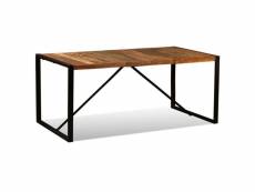 Table de salon salle à manger design bois de récupération massif 180 cm helloshop26 0902184