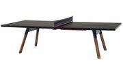 Table rectangulaire Y&M / L 274 cm - Table ping pong & repas - RS BARCELONA noir en plastique