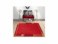 Tapis chambre limana rouge 70 x 140 cm tapis de salon moderne design par luxor