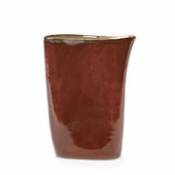 Vase Anita Haut / H 33 cm - Fait main - Serax marron en céramique