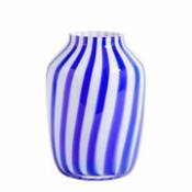 Vase Juice / Haut - Ø 20 x H 28 cm - Hay bleu en verre