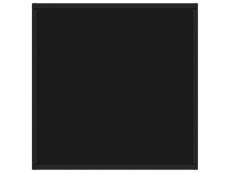 Vidaxl table basse noir avec verre noir 60x60x35 cm