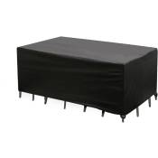 123X61X72 Cm noir Durable anti-poussière ajusté noir tréteau Table couverture meubles de jardin étanche couvertures LBTN