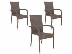 6 chaises de jardin portland #DS