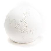 Amadeus - Lampe Monde porcelaine - Blanc