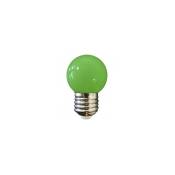 Ampoule led verte E27 couleur - gros culot - Verte