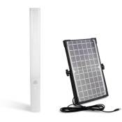 Barcelona Led - Projecteur barre led solaire multifonction avec capteur pir et powerbank - 10W - 950lm - 6500K