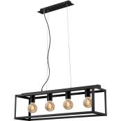 Briloner - Lampe à suspendre Lampe à suspendre leuchten box, 40 w, IP20, noir, métal, excl. 4x E27, 75 x 20 x 120 cm