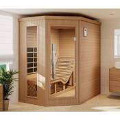 Cabine de sauna infrarouge Finntherm Marina Naturel