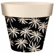 Cache Pot en Bambou Palmiers 15.5 cm