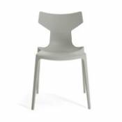 Chaise empilable Re-Chair / Matériau recyclé - Kartell gris en plastique