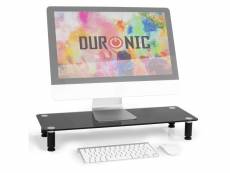 Duronic dm052-4 réhausseur d'écran / support en verre pour écran d'ordinateur ou ordinateur portable ou écran tv (70 x 24 cm)