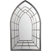 Esschert Design - Grand miroir fenêtre en métal Manoir