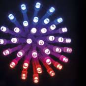 Guirlande contrôle à distance 300 LED 30 mètres variation de couleurs - Multicolore - Rose, bleu, violet ou rouge. Fil transparent