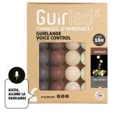 Guirlande lumineuse wifi boules coton LED USB - Commande Vocale - Maison connectée - Amazon Alexa & Google Assistant - 16 boules 1,