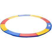 Homcom - Couvre-ressort trampoline ø 244 cm pvc pe haute densité rembourrage 15 mm multicolore - Multicolore