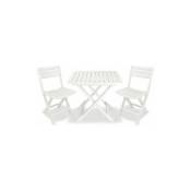 Ipae Progarden - Ensemble Table + 2 Chaises Camping