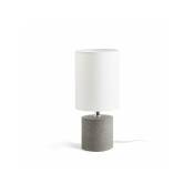 Lampe à poser CAMINO avec abat-jour en béton blanc 230V E27 28W