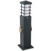 Lampe d'extérieur lampadaire lampadaire de jardin douilles en acier inoxydable lampe de base extérieur anthracite, acier inoxydable plastique, IP44,