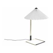 Lampe de table blanche et laiton 38 x 52 cm Matin - HAY