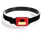 Lampe frontale, lampe torche, lampe frontale led (rouge),
