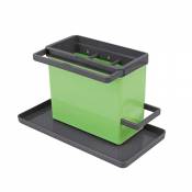 Metaltex Tidytex Organisateur d'évier en Plastique ABS Vert/Gris 24 x 13 x 14 cm