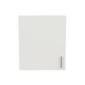 Meuble haut de cuisine 1 porte 60 cm Blanc/Chêne - abinci - l 60 x l 30 x h 70 cm