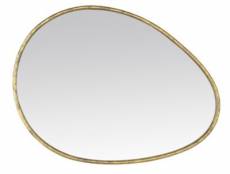 Miroir galet doré 60 x 80 cm EDME