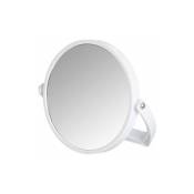 Miroir grossissant x5 Noale, miroir maquillage à poser, ø 15 cm, Plastique, 19,5x19x2 cm, blanc - Blanc - Wenko