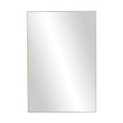 Miroir rectangulaire 118x80cm contour métal doré