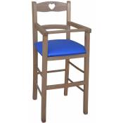 Okaffarefatto - Chaise haute en bois de noyer clair