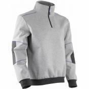 Orcka Pull sweat 2 couches Gris Chiné l - 48/50