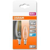 OSRAM BTE2 Ampoule LED Flamme clair filament 4W=40